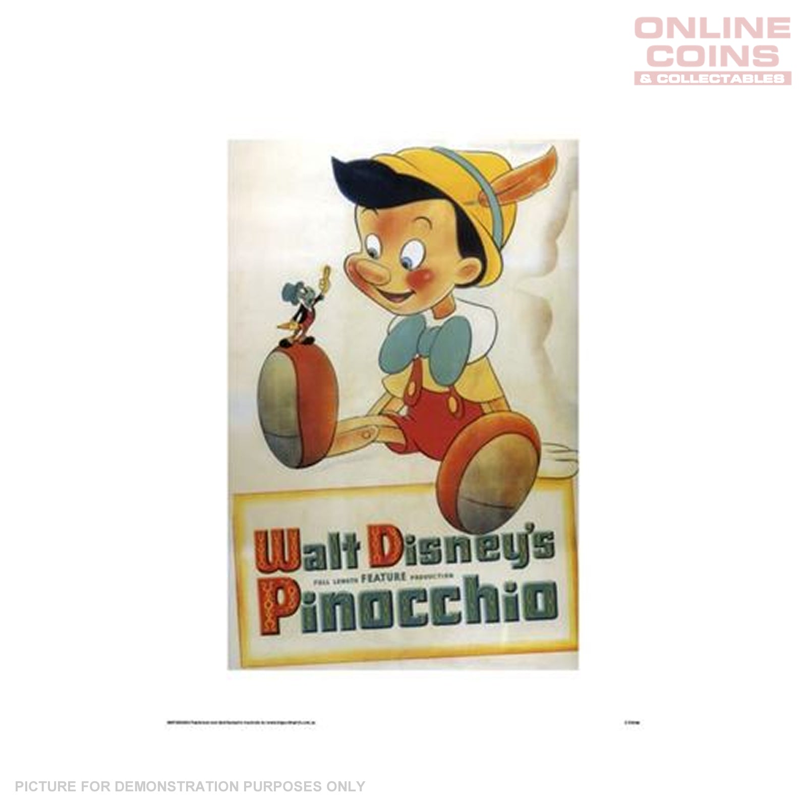 Disney Officially Licensed Art Print - Pinocchio Movie Poster